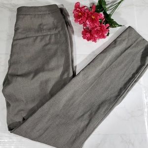H&M Gray Straight Leg Pleated Dress Pants Size 6